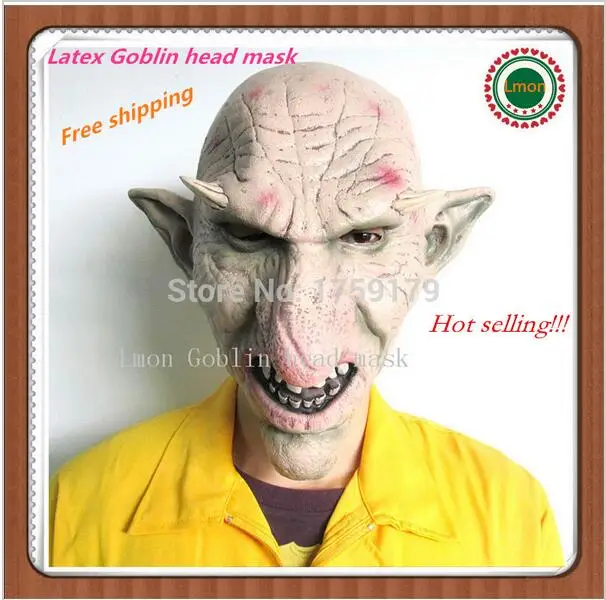 

Hallowen Big Nose Horror Mask Goblin zombie mask party cosplay Halloween mask terrible full head face mask for party in stock