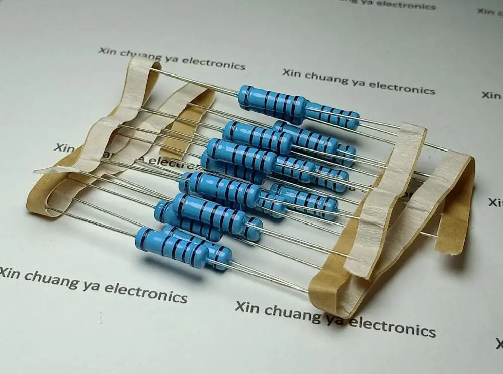 

0.1R 0.22R 0.33R 2R 8.2R 15R 30R 51R 680R 15K 51K 200K 470K Ohm 3W 1% Five-color ring metal film resistor