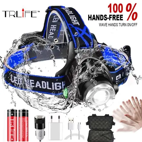 IR Sensor LED Headlamp 8000LM TRLIFE