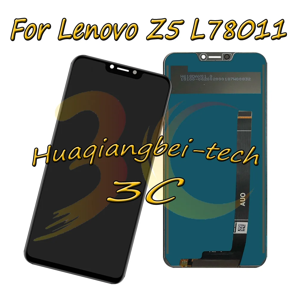 

Black 6.2'' New For Lenovo Z5 L78011 L78012 Full LCD DIsplay + Touch Screen Digitizer Assembly 100% Tested With Tracking Number