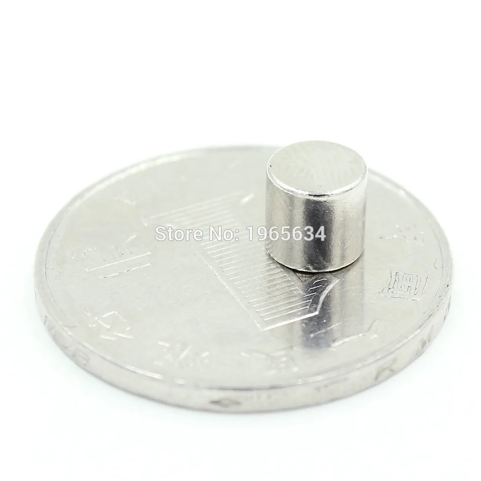 

500pcs Neodymium N35 Dia 6mm X 6mm Strong Magnets Tiny Disc NdFeB Rare Earth For Crafts Models Fridge Sticking magnet 6x6mm