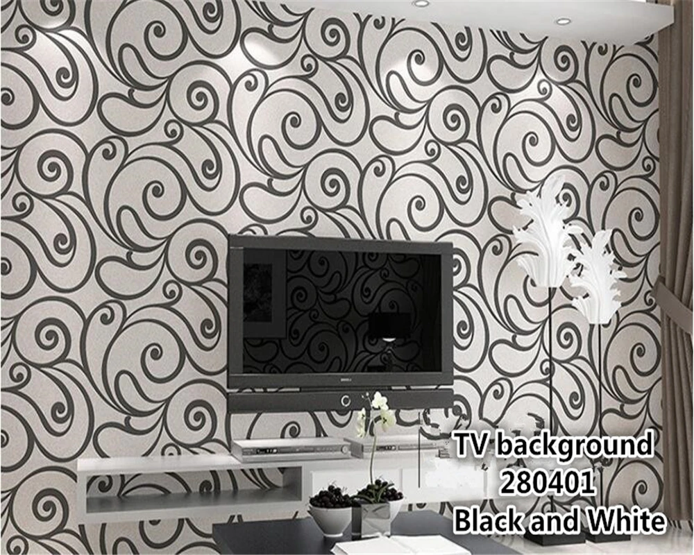 

beibehang Fashion non - woven wallpaper simple curve stripes suitable for living room bedroom TV background 3d wallpaper tapety