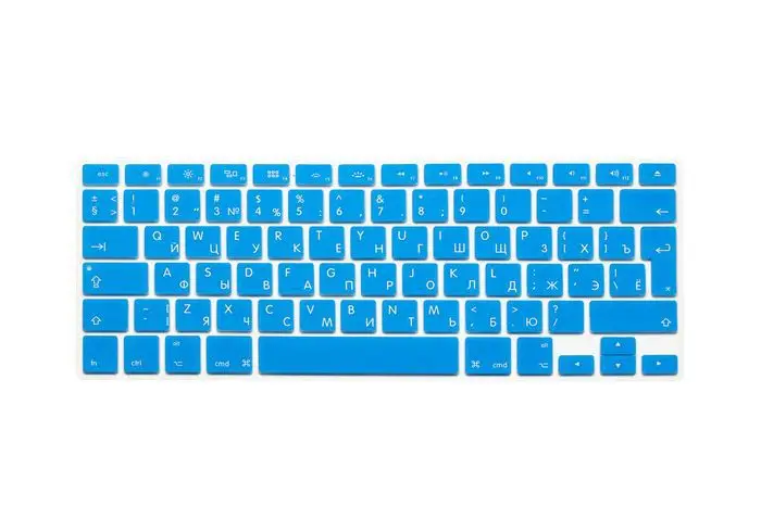 For Apple Macbook Air /Pro 13 /15 A1502 A1398 A1278  (EU Version, Russian) 2015 Russian Half-transparent Silicone Keyboard Cover