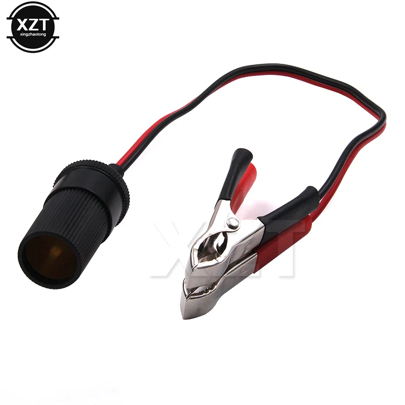 12V Durable Car Battery Pump Alligator Cigarette Lighter Power Socket Adapter Clamp Clip Charger Cable