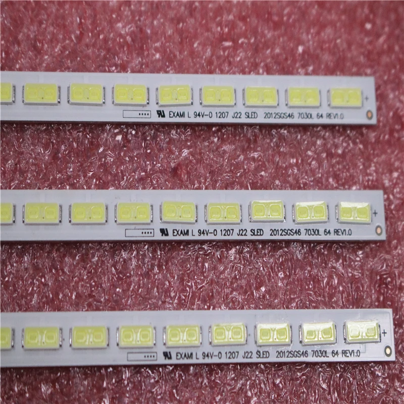 

LJ64-03495A LTA460HN05 46EL300C 46HL150C LED strip SLED 2012SGS46 7030L 64 REV1.0 1 Piece=64LED 570MM