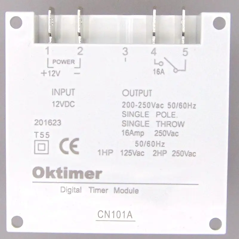 Imagem -02 - Temporizador Digital Programável 12v dc 16a Dctime Interruptor 12v Volt Cn101a