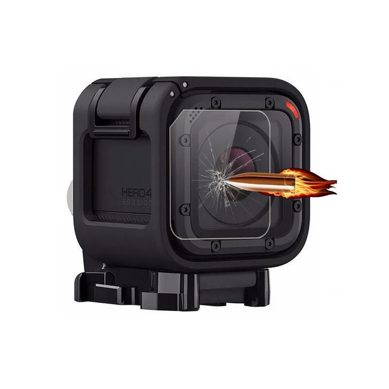 ORBMART Anteriore Lente In Vetro Temperato Protezione Dello Schermo Della Copertura di Caso Per GoPro Go pro Hero 4/5 Hero4 Hero5 Sessione Macchina