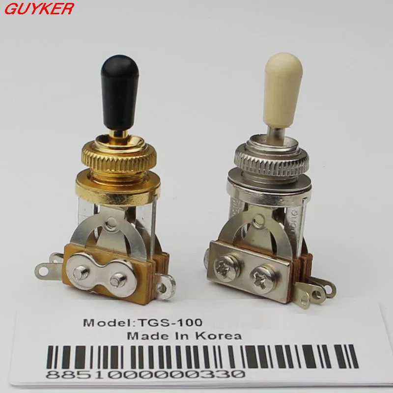 1 pcs Guitar 3 Way Toggle Switch Pickup Selector Nickel / Gold