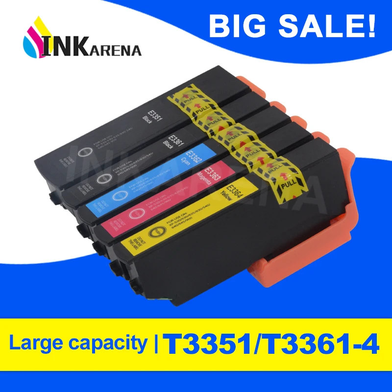 T3351 T3361 T33 Compatible For Epson 33XL T33XL Ink cartridge Expression Premium XP 530 540 630 640 635 645 830 900 Printer