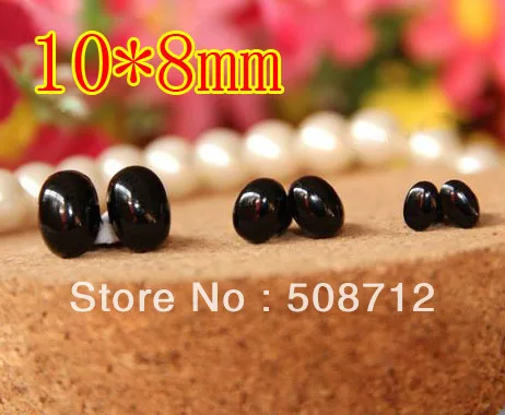 

Free shipping!!!!200pairs Oval Plastic Safety Noses, Buttons with plastic Washers 10*8mm