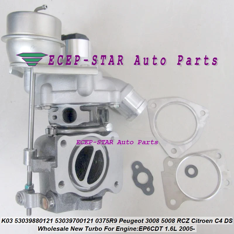 TIAO JIA K03 0104 53039880104 53039700104 Turbo  For Peugeot 207 308 3008 5008 RCZ For Citroen DS 3 C4 EP6DT EP6CDT 1.6L THP