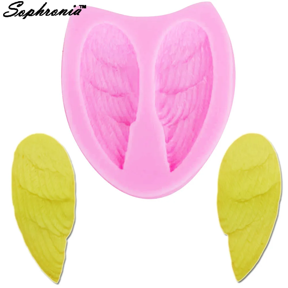 

10PCS/SET M694 Angel Wing Silicone Mold Chocolate Candy Fondant Cake Decorating Tools Cupcake Gum Paste Mold Kitchen Bakeware