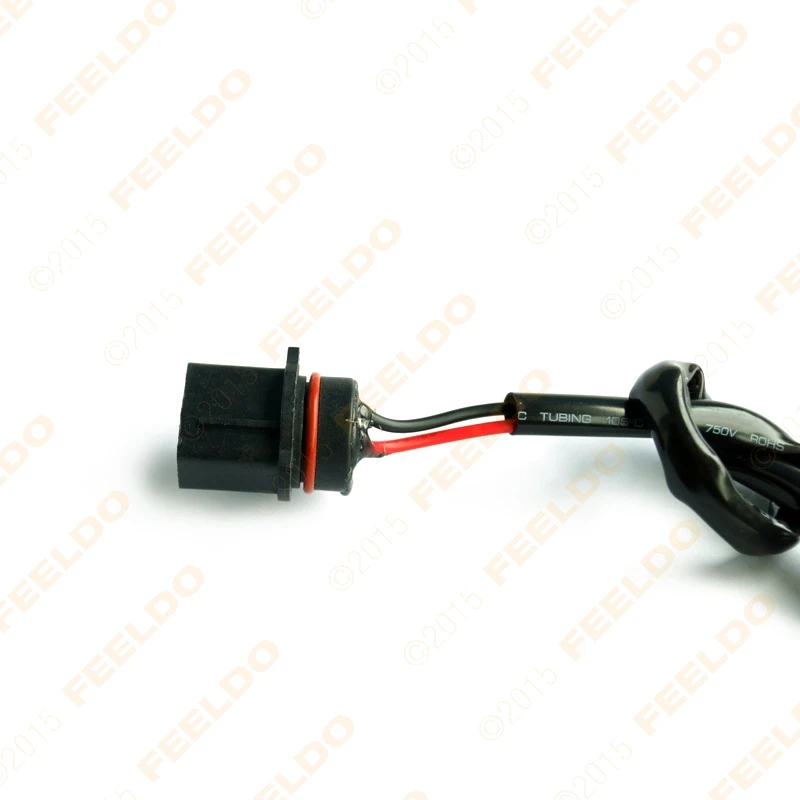 FEELDO 1XCar 5202/H16/2504/PSX24W Female Socket Connector Adapter To P13W Male Socket With Wire Harness Cable HID/LED Conversion