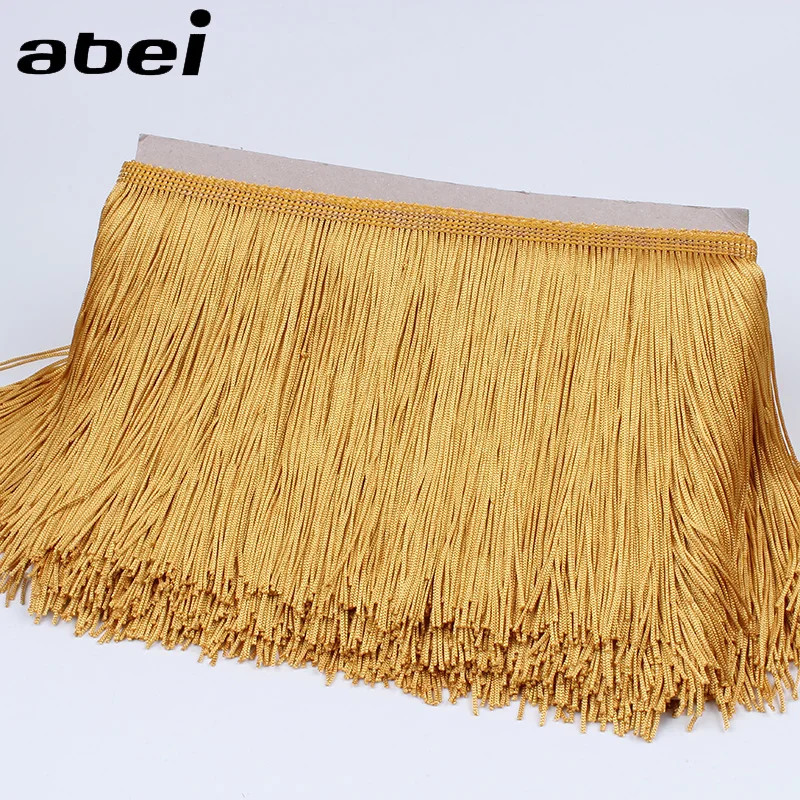 15cm Width 21 Colors Polyester Tassel Fringe Lace Trims Sewing Ribbon Fabric for Latin Dance Party Dress Wedding Crafts