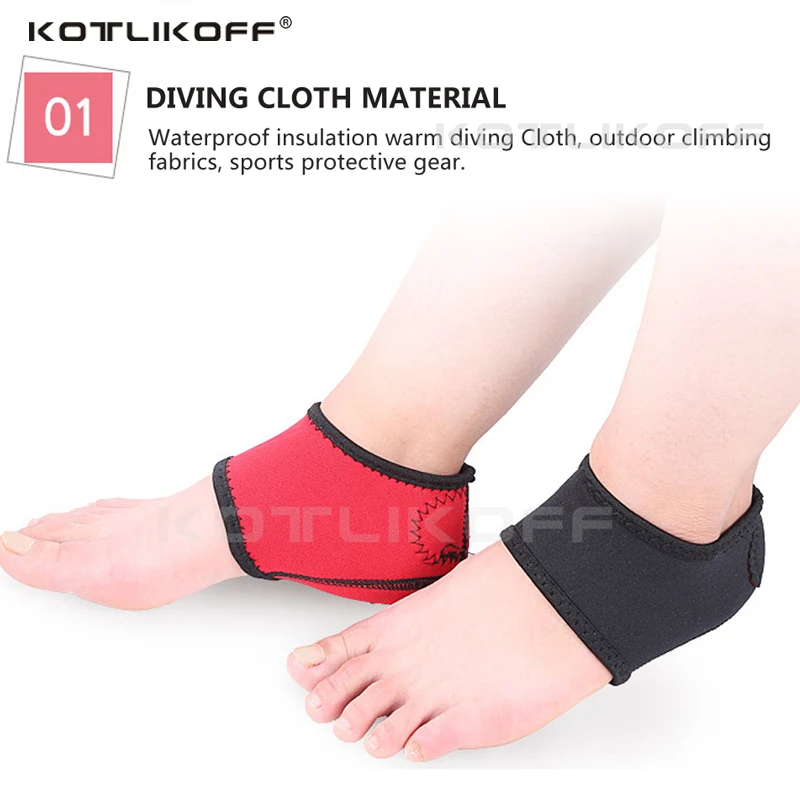 KOTLIKOFF Heel Cushion Socks For Men Women Plantar Fasciitis Achilles Tendonitis Calluses Spurs Cracked Pain Relief Inserts Pads