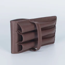 high quality Leather Makeup Bag Case Pen Pencil Pouch Stationery Box Purse New