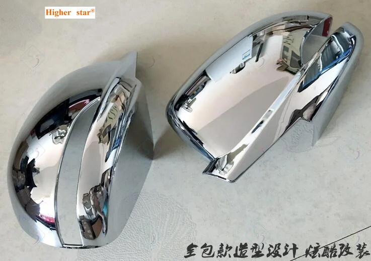 Higher star ABS chrome 2pcs car side Door Mirror protection Cover rearview decoration cover For Hyundai Verna 2010-2016