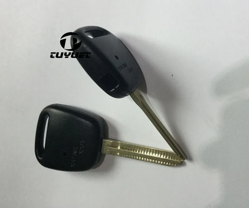 Remote Fob Case Replacement Car Key Shell With 1 Hole One Button On Side Of Plastic Cover With TOY43 Blade For Toyota