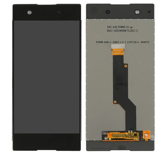 Tela de toque 5.0 polegadas para sony xperia xa1 xa 1 g3116 g3121 g3123 g3125 g3112 moldura de montagem e digitalização de lcd