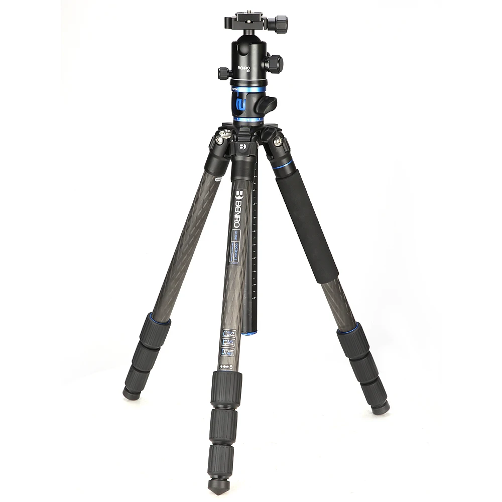 

Benro GC268TB2 Tripod Carbon Fiber Monopod Tripods For Camera With B2 Ballhead 4 Section Max Loading 16kg DHL Free Shipping