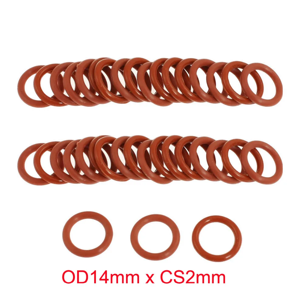 

OD14mm x CS2mm high temperature silicone rubber washer orings o ring seals