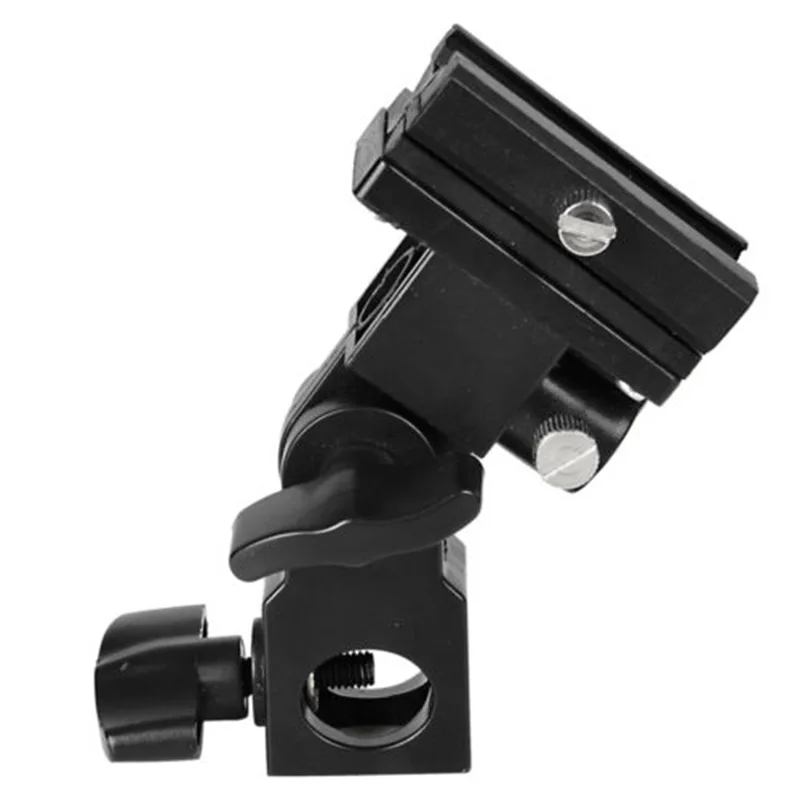 B型フラッシュホットシューマウントアダプタトリガー傘ホルダースイベルライトがブラケットスタンド標準靴マウントライト