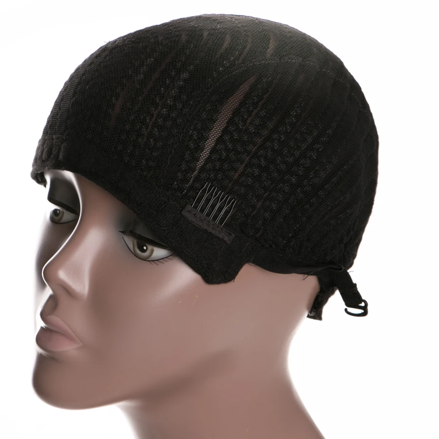 Cornrow Wig Caps For Making Wigs With Adjustable Strap Braided Products synthetic 1 piece Women Hairnets Easycap