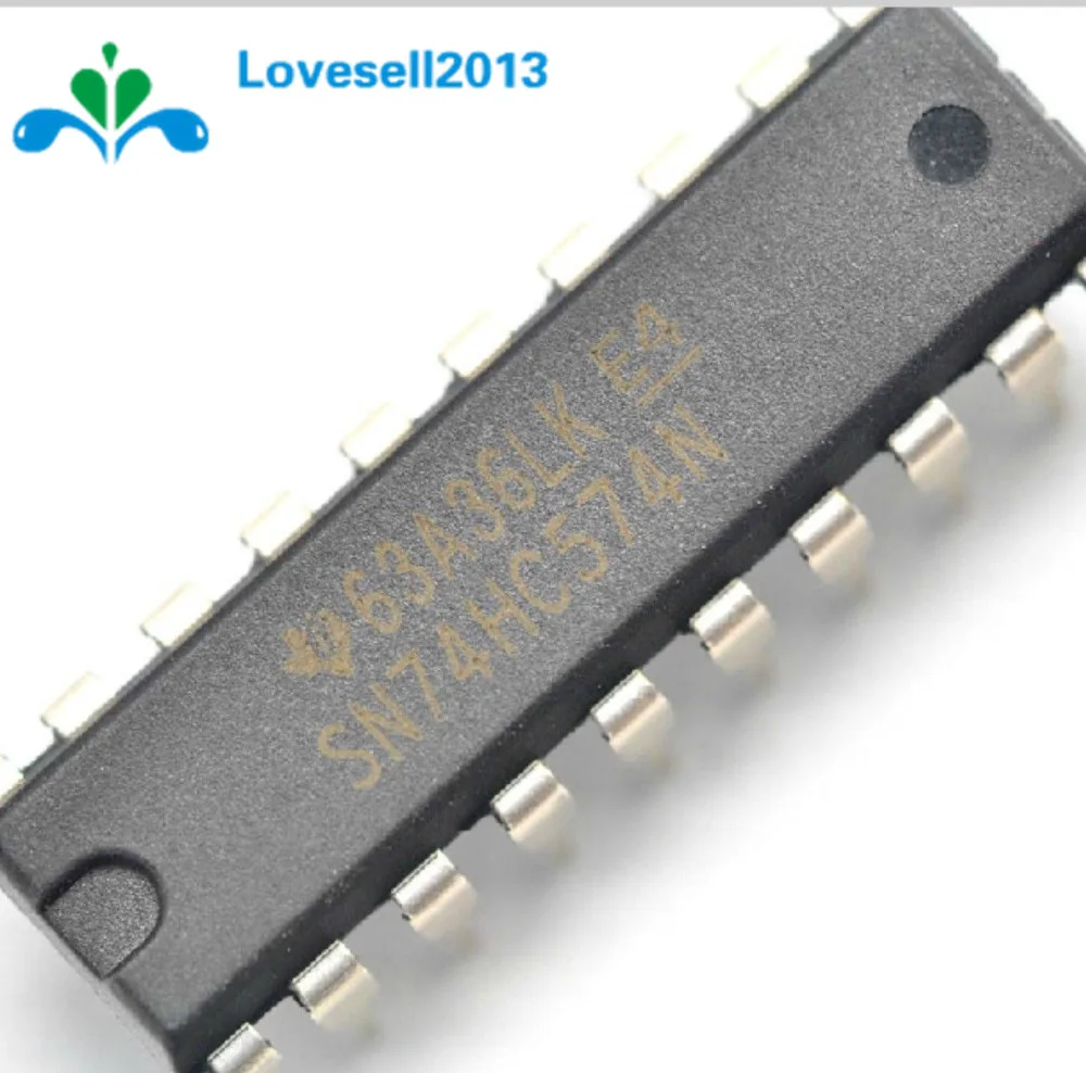 2pcs 74HC574N 74HC574 DIP-20 D-Type Flip-Flop Integrated Circuit IC DIP 20