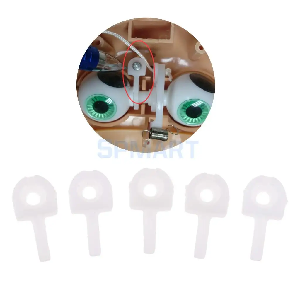 

5 Pieces Eye Mechanism T Fixer Bar for 12inch Neo for baby for Azone Doll Custom - Fixed Eye Mechanism Inside Face Shell