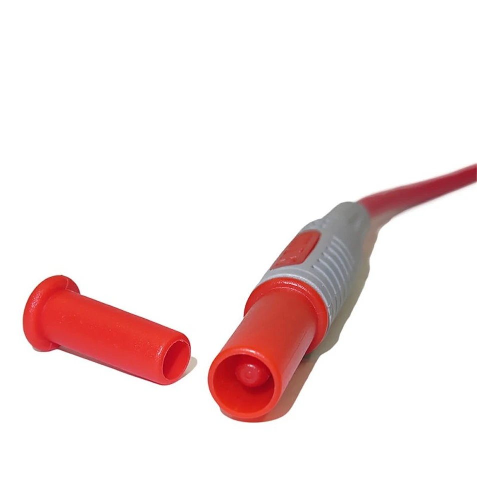 Hot Cleqee P1033 cavo di prova multimetro stampato ad iniezione 4mm spina a Banana linea di prova cavo di prova dritto a curvo spedizione gratuita