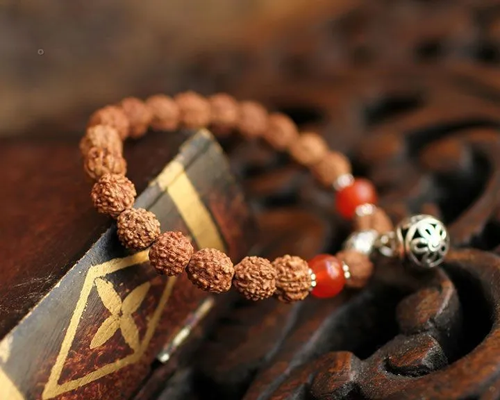 New Arrival Tibetan Women Charm Onyx Women Bracelets & Bangle Rudraksha Beads Bracelets for Men Lucky Wholesale Jewelry