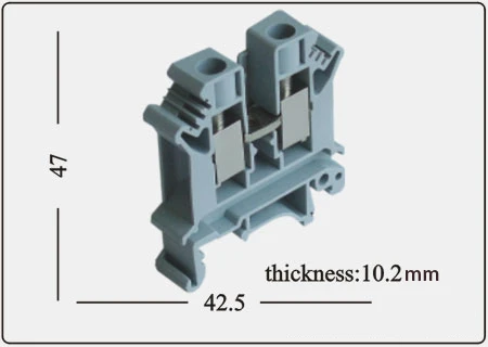 UK10N UK Series DIN Rail Screw Clamp Terminal Blocks 800V 76A IEC