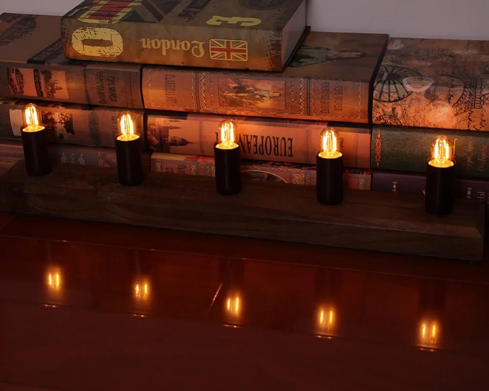 10pcs Amber Frosted Glass C7 T22 Edison LED Filament Night Bulb 0.5W 1W Warm White Tubular Refrigerator Lamp E14 220V Dimmable