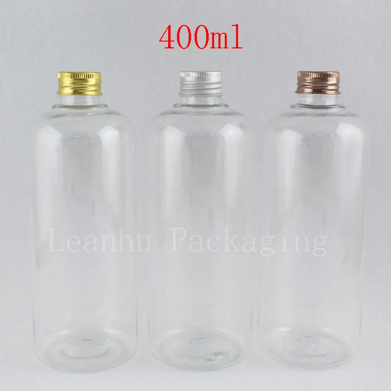

400ml Empty Show Gel Container With Aluminum Screw Cap , 400ml Liquid Bottle ,Lotion Containers, Shampoo Liquid Soap Packed
