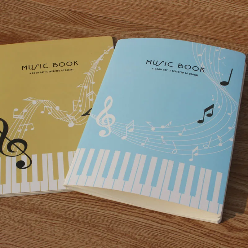 Cuaderno de música de Piano para estudiantes, libreta creativa de 36 hojas, Simple, a la moda, práctica, para hacer ejercicio musical, 1 unidad