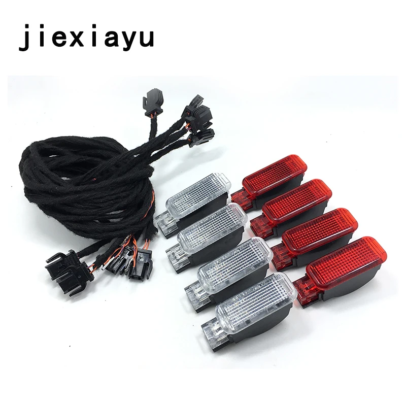 8 SZTUK OEM kabel lampy ostrzegawczej drzwi do A3 A4 A5 A6 A7 A8 Q3 Q5 TT 8KD 947411   8KD 947 411 8KD 947415   8KD 947 415