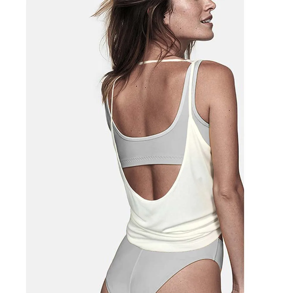 Women Workout Gym Tank Summer Sports Vest Fitness shirt Sleeveless Yoga Tank Tops Women Back Quick Dry pure color Yoga Shirts