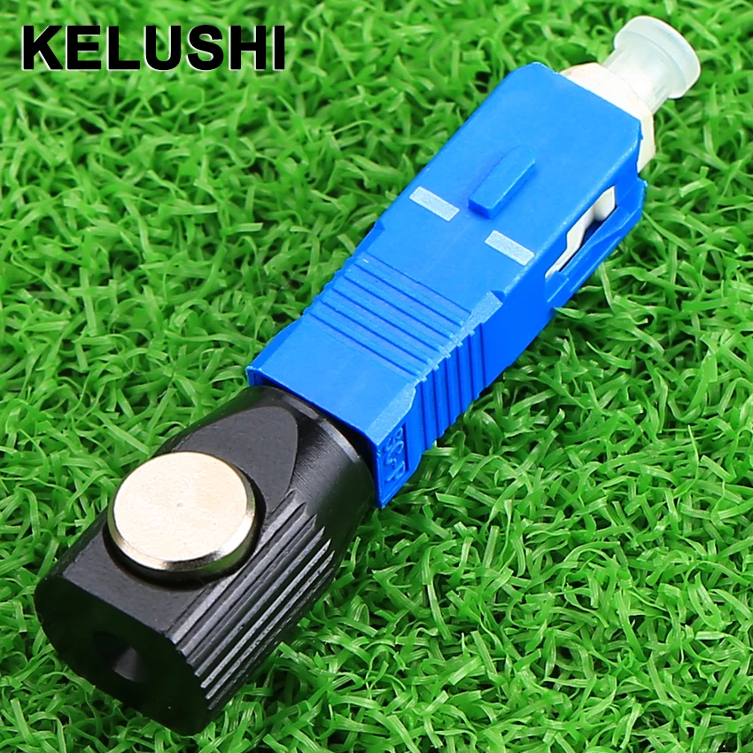 KELUSHI Flange Fiber Round Type Adaptor SC Bare Fiber Adapter for WANs LANs CATV Fiber Test Lab