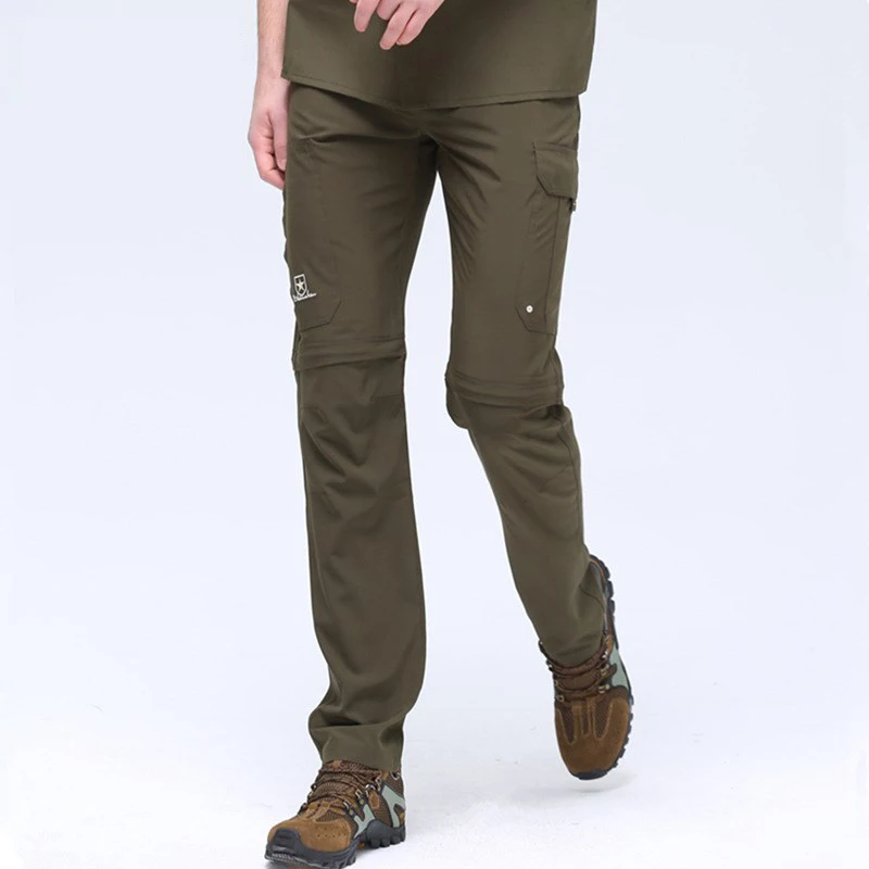 Outdoor Military Men Quick Dry Pants Restorable Long Pants Camping Hiking Climbing Multi-pocket Quickdry Army Tactical Trousers