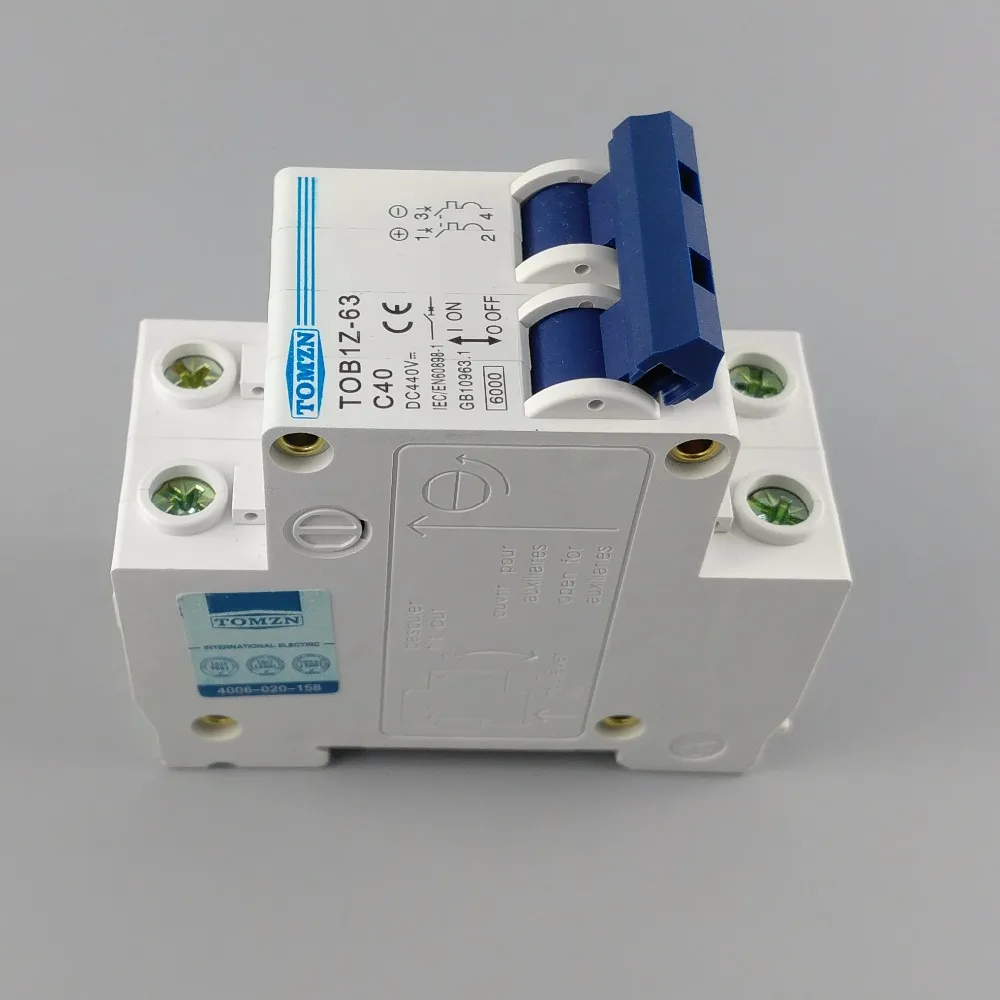 2P 40A DC 440V  Circuit breaker MCB C curve