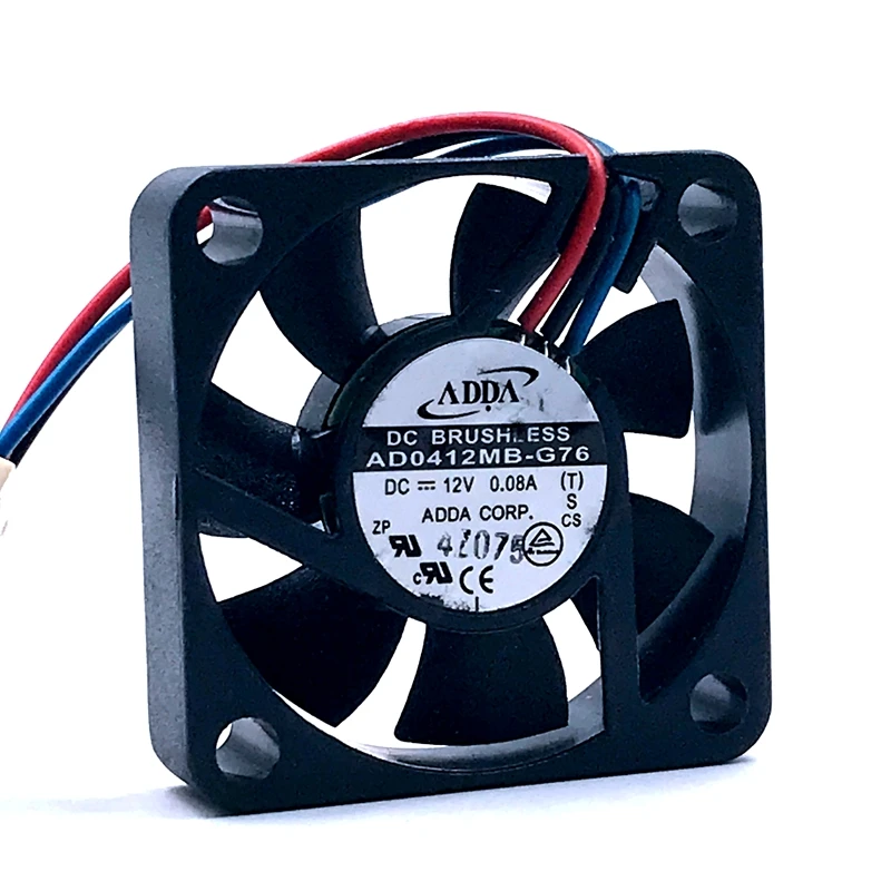 

Original new FOR ADDA AD0412MB-G76 4010 40mm DC 12V 0.08A ultra silent fan double ball bearing cooling fan