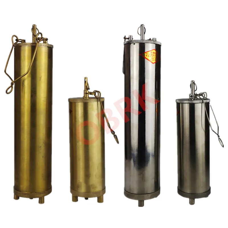 1000ML Petrochemical Oil Sample Dead Bottom Tank Sampler Universal All Level Sampling Copper Bottles