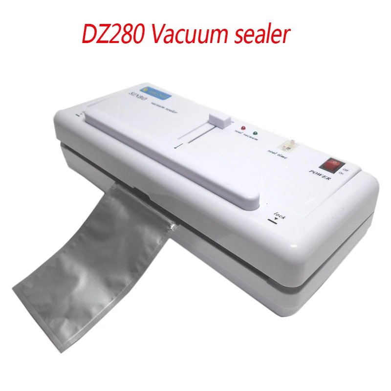 1PC DZ280 Vacuum Sealer Food Vacuum Sealing Machine Plastic Bags Sealing Machine Aluminum Bags Vacuum Packer Machine 220V