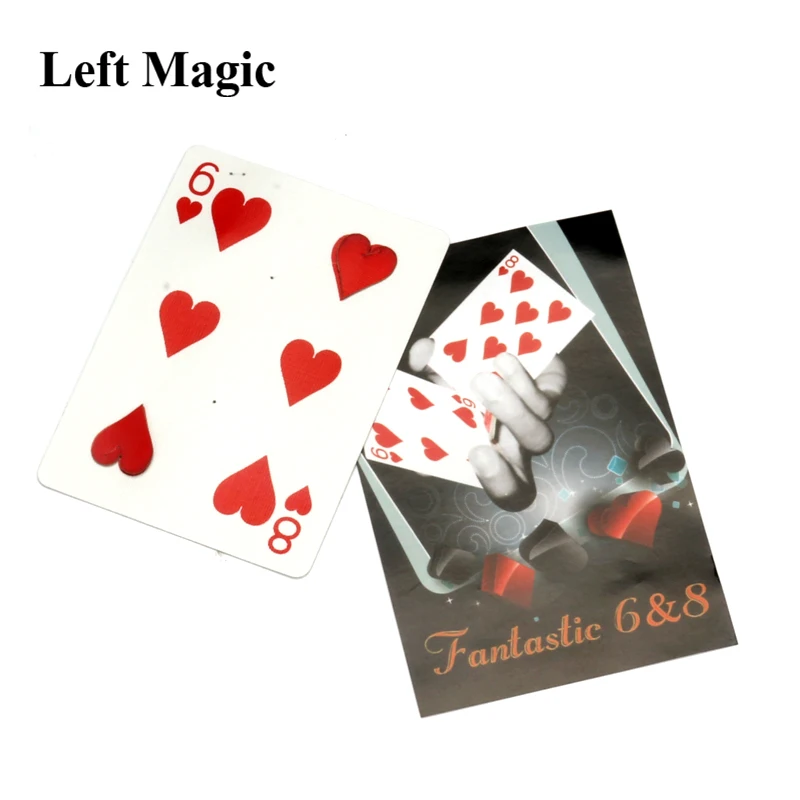 Fantastic 6 & 8 Moving Point - Card Magic Tricks  Magician Gimmick Close Up Magic Props Card Professional Mentalism Comedy