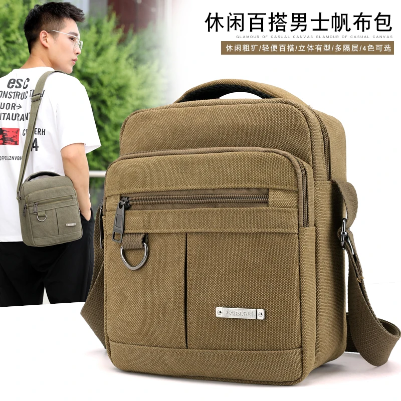 Men\'s Fashion Travel Cool Canvas Men Messenger Crossbody Bags Bolsa Feminina Shoulder Bags Pack School Bags for Teenager