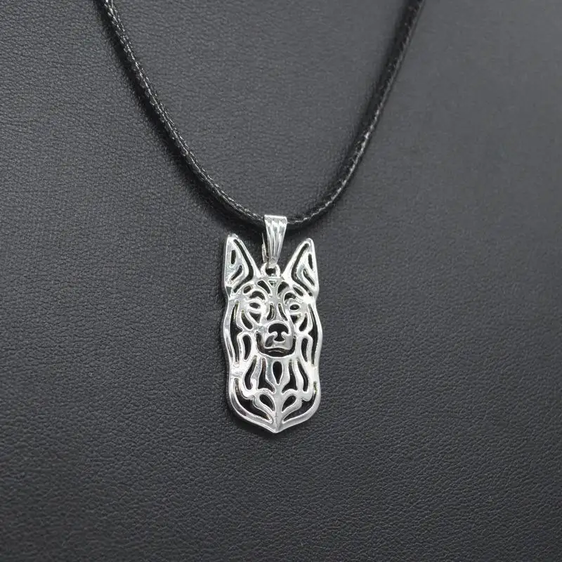 Fashion Alloy Dog Shaped Necklaces Women's Australian Kelpie Pendant Necklaces