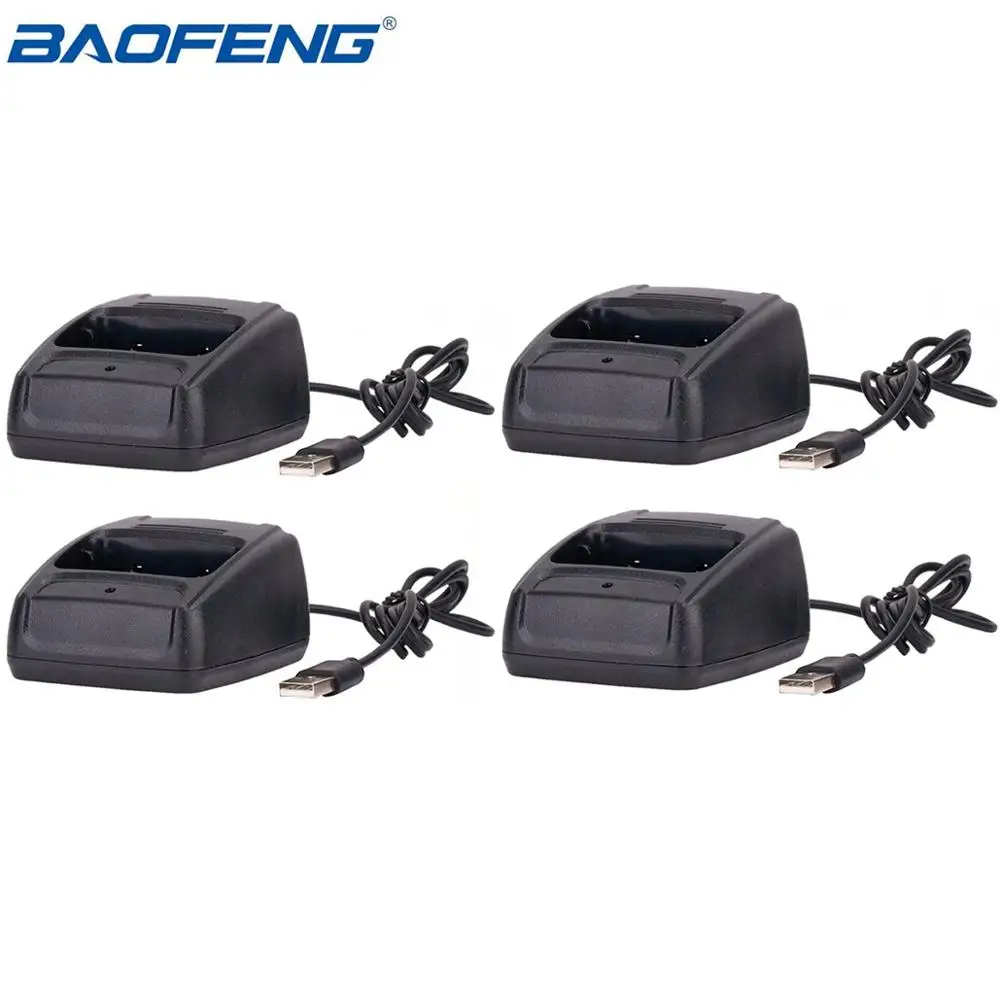 4pcs Baofeng USB Adapter Charger Two Way Radio Walkie Talkie BF-888s USB Charge dock For Baofeng 888 Baofeng 888s Accessories