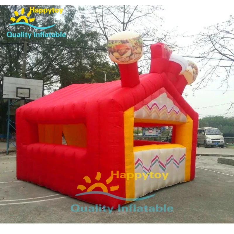 High Quality Air Blow Inflatable Street Food Booth Tent Inflatable Kiosk Advertising Display