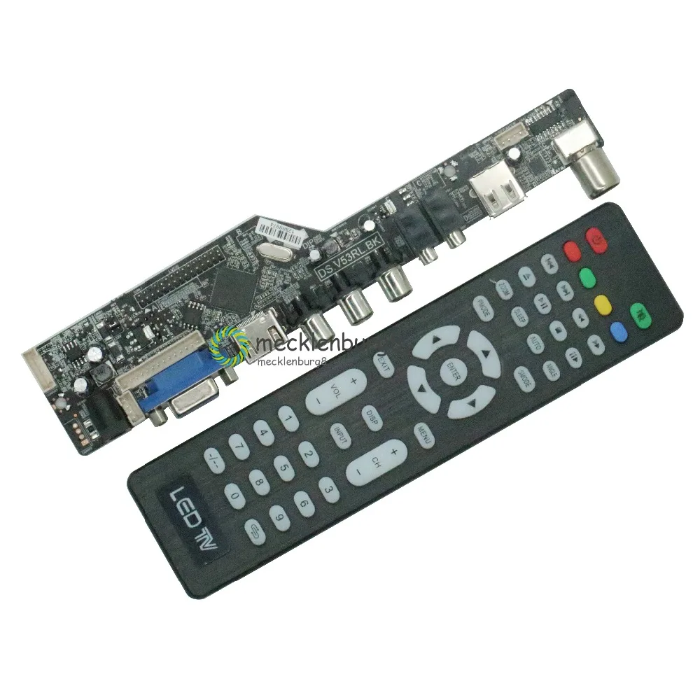 

Universal LCD Controller Board Resolution TV Motherboard VGA/HDMI/AV/TV/USB HDMI Interface Driver Board