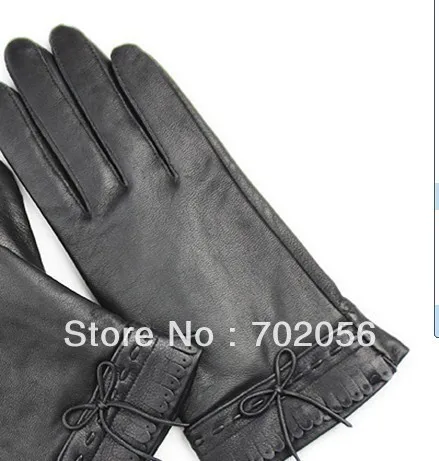 FASHION  Five Finger Leather gloves leather gloves Lambskin 12pair/lot #3145